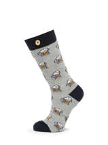 Paar Leopold Zoe Sokken Cabaia Grijs socks ZOE