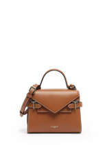 Cross Body Tas S Emily Grain Leder Le tanneur Bruin emily TEMI1006