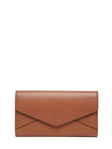 Portefeuille Leder Yves renard Bruin enveloppe 29286