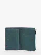 Portefeuille Paris Leder Etrier Blauw paris 371008-vue-porte
