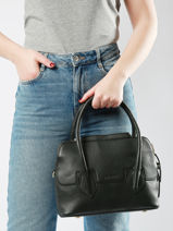 Handtas Gisle S Art Dco Leder Paul marius Zwart la suite art deco GISESART-vue-porte