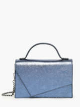 Cross Body Tas Nine Leder Milano Blauw nine NI23111