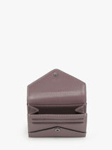 Portemonnee Leder Yves renard Violet enveloppe 29250-vue-porte