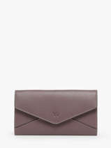 Portefeuille Leder Yves renard Violet enveloppe 29286