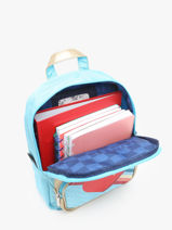 Mini Rugzak Caramel et cie Blauw boheme FI-vue-porte