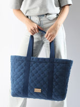 Handtas Muflier Denim Woomen Blauw muflier denim WMUD21-vue-porte