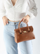 Cross Body Tas Milano Cosmos Leder Lancaster Bruin milano cosmos 77-vue-porte