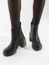 Enkellaarzen Met Hak Spence Uit Leder Dr martens Zwart women 26440001-vue-porte
