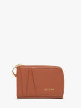 Portemonnee Leder Nat et nin Bruin vintage NIKO