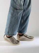 Sneakers Julie Uit Leder Maison toufet Goud women O22231AT-vue-porte