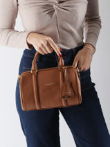 Handtas Milano Ana Leder Lancaster Beige milano ana 102-vue-porte