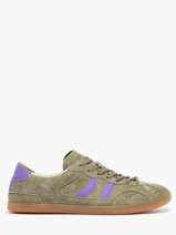 Sneakers Kizuna Uit Leder Coolway Groen men 8623591