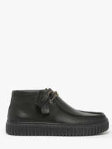 Derby Veterschoenen Torhill Hi Uit Leder Clarks Zwart men 26178264
