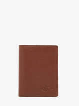 Portefeuille Leder Yves renard Bruin foulonne 23510