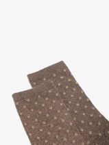Sokken Pieces Bruin socks women 17094859-vue-porte