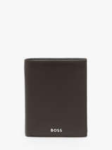 Portefeuille Leder Hugo boss Bruin smooth HLO403Y