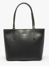 Schoudertas Smooth Leder Lancaster Zwart smooth 7