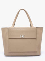 Schoudertas Ck Medium Calvin klein jeans Beige ck medium K613136