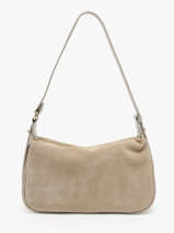 Schoudertas /cross Body Velvet Caviar Leder Milano Beige velvet caviar VC24113