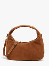 Handtassen Velvet Leder Milano Bruin velvet VE24114