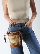 Handtassen Cannage Rotin Rattan Gevlochten Lancaster Beige cannage rotin 113-vue-porte