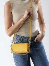 Cross Body Tas Milano Ana Leder Lancaster Geel milano ana 100-vue-porte