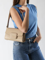Cross Body Tas Paris Pad Leder Lancaster Beige paris pad 54-vue-porte