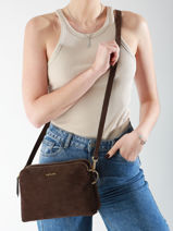 Cross Body Tas Vintage Leder Nat et nin Bruin vintage NAEL-vue-porte