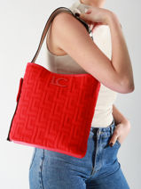 Schoudertas Logo Lola casademunt Rood logo 42-vue-porte