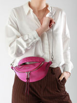 Cross Body Tas Xs Origami Leder Lancel Roze origami A12526-vue-porte