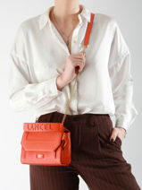 Handtas S Ninon Leder Lancel Oranje ninon A09221-vue-porte