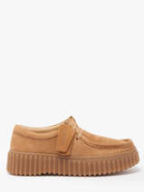 Derby Veterschoenen Torhill Bee Clarks Beige women 26172084