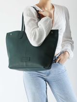Longchamp Essential cuir Schoudertas Blauw-vue-porte