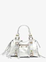 Cross Body Tas Nine Leder Milano Zilver nine NI24091
