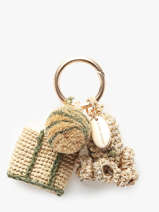 Sleutelhanger Octopus Raffia Vanessa bruno Veelkleurig charms 96V42982