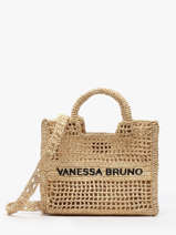 Kleine Handtas Raffia Vanessa bruno Beige cabas raphia 60V40884
