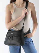 Cross Body Tas Basic Miniprix Zwart basic P168-vue-porte