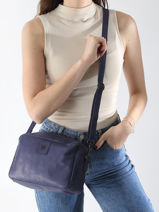 Cross Body Tas Heritage Leder Biba Violet heritage BT24-vue-porte