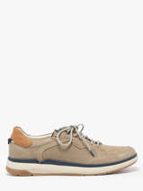 Sneakers Delbuck Uit Leder Fluchos Beige men F2211
