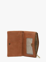 Portefeuille Leder Mila louise Bruin vintage 3760CX-vue-porte