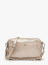 Cross Body Tas Vintage Leder Mila louise Beige vintage 2367XSRX