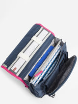 Boekentas 2 Compartimenten Cameleon Blauw actual PBBACA35-vue-porte