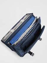 Boekentas 2 Compartimenten Cameleon Blauw actual PBBACA38-vue-porte