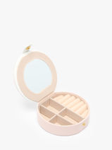 Juwelenkoffer Miniprix Roze jewel T013-vue-porte