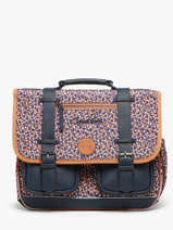 Boekentas 2 Compartimenten Cameleon Bruin vintage fantasy PBVGCA38