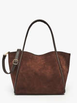 Cross Body Tas Velvet Caviar Leder Milano Bruin velvet caviar VC24021