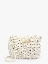 Cross Body Tas Crochet Le voyage en panier Wit crochet PM854