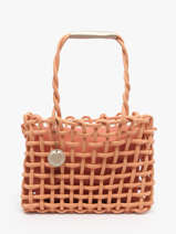 Handtassen Crochet Le voyage en panier Oranje crochet PM853