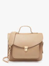 Cross Body Tas La Suite Leder Paul marius Beige la suite GEOR2SUI