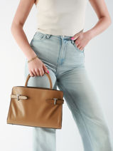 Handtas Emie Leder Le tanneur Bruin emie TEMI16M1-vue-porte